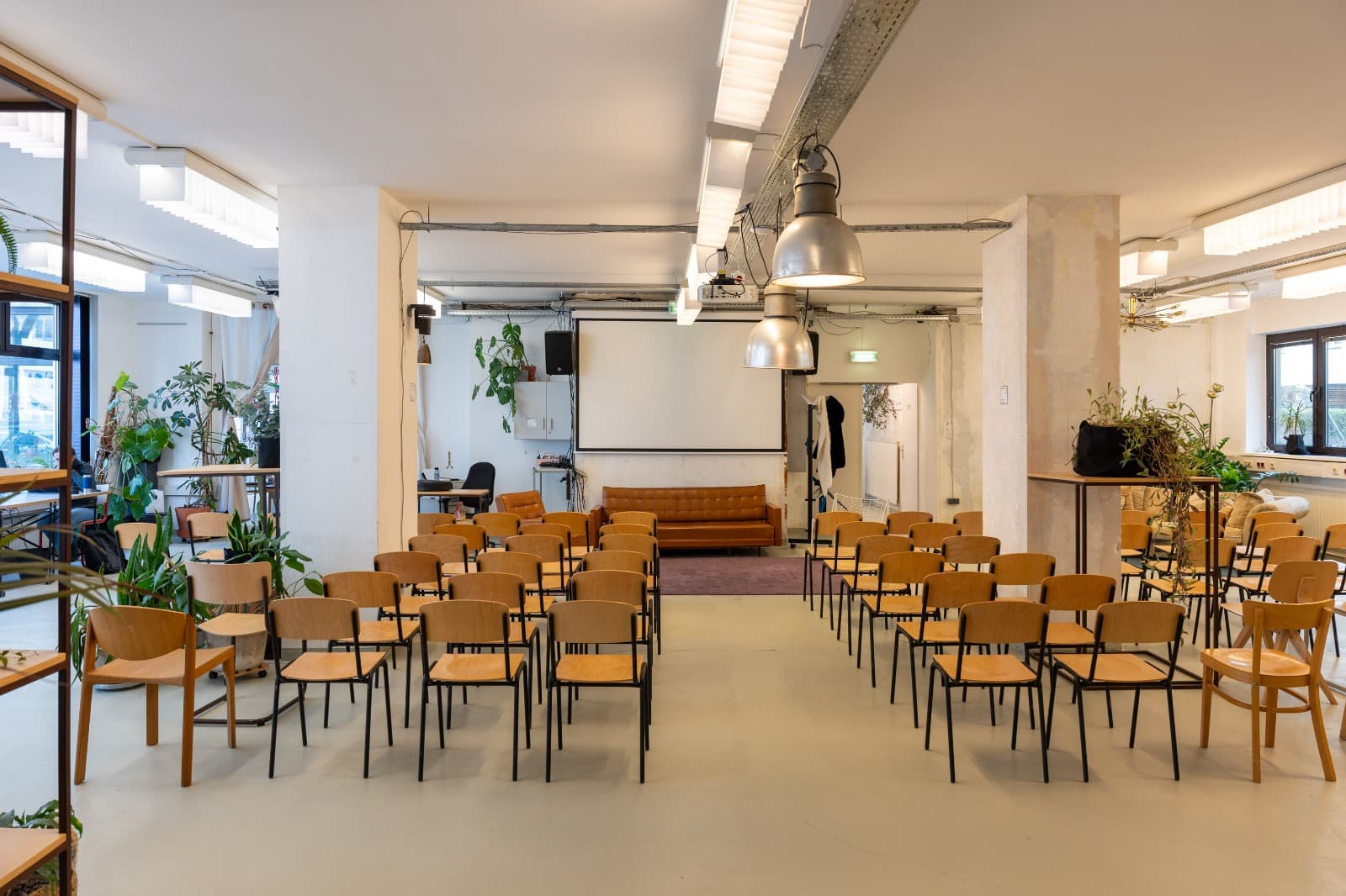 Spacious event hall ready for your gathering