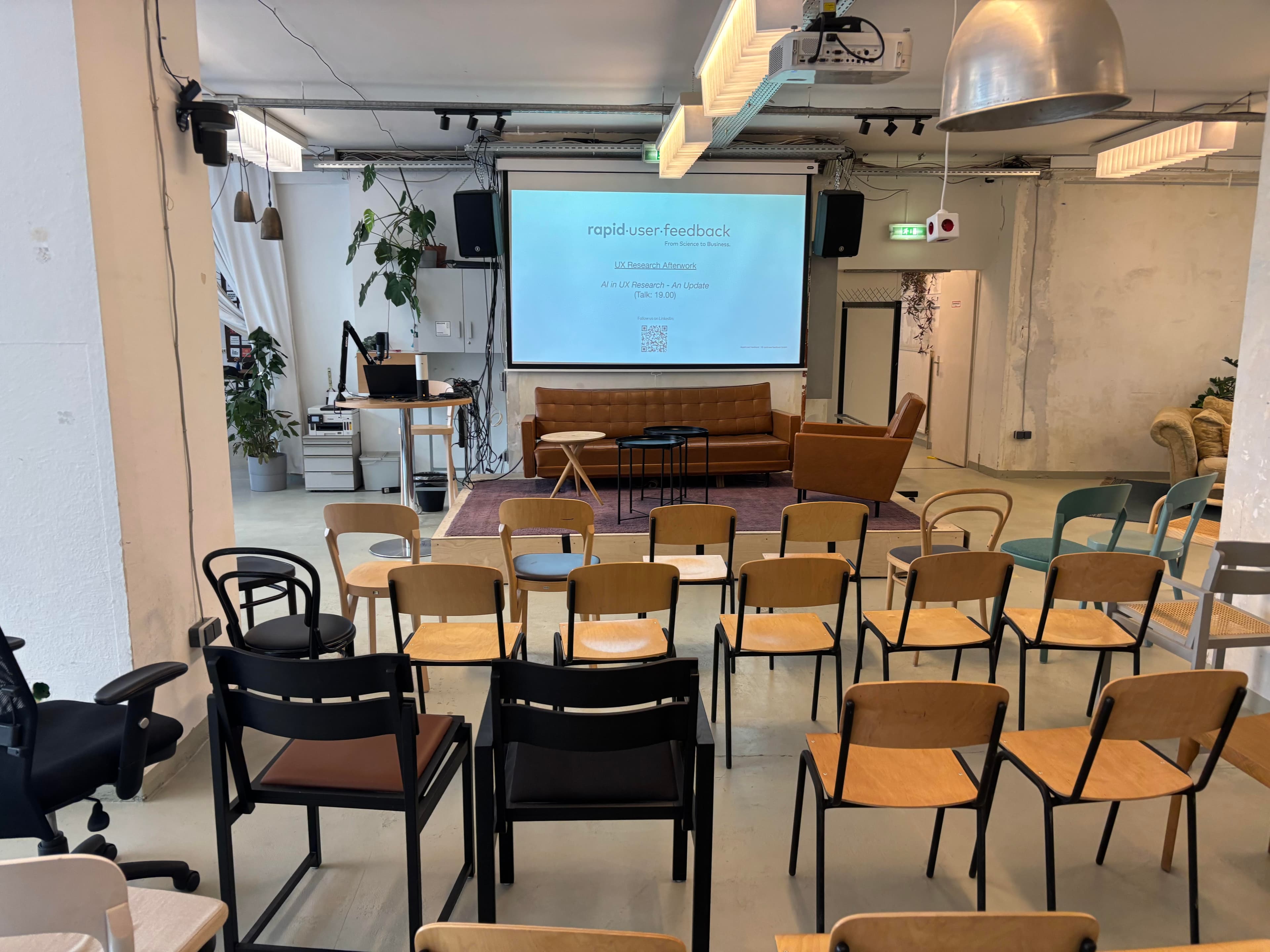 Spacious event hall ready for your gathering